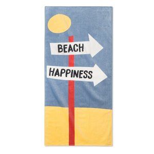 Junk Food Beach Happiness Beach Towel